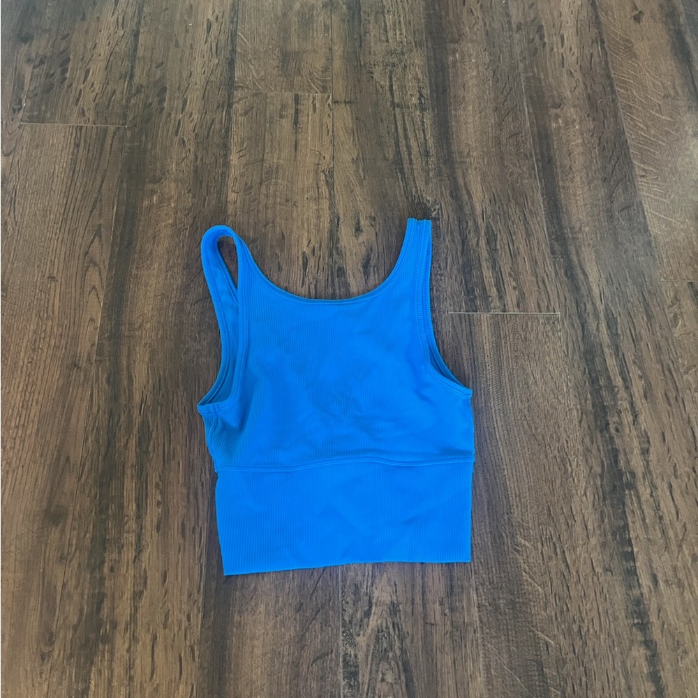 Blue Sleeveless Women's Top